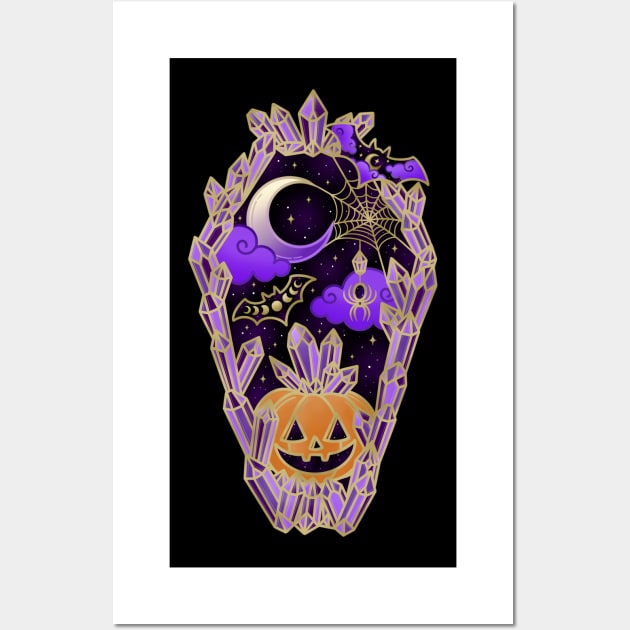 Halloween Crystal Coffin Wall Art by moonstruck crystals